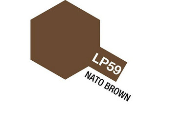 TAMIYA LACQUER PAINT LP-59 NATO BROWN (FLAT)