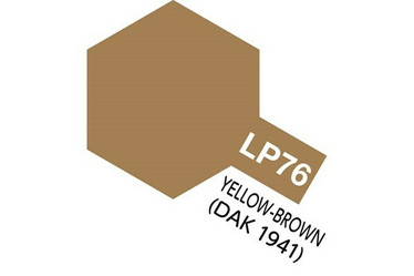 Tamiya Lacquer Paint LP-76 Yellow-Brown DAK 1941 (Flat)