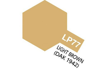 Tamiya Lacquer Paint LP-77 Light-Brown DAK 1942 (Flat)