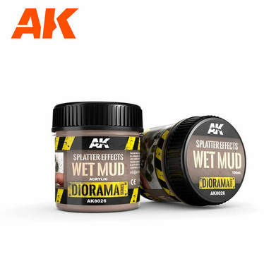 Splatter effects wet mud