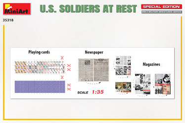 U.S. SOLDIERS AT REST. SPECIAL EDITION