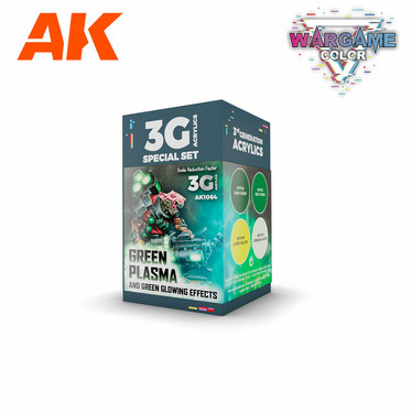 WARGAME COLOR SET. GREEN PLASMA AND GLOWING EFFECTS.