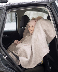 Ompeluvinkki keittovillasta - Turvaistuinviitta!