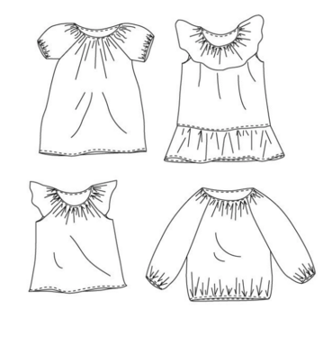 Minttu paperikaava koot 74/80 - 122/128