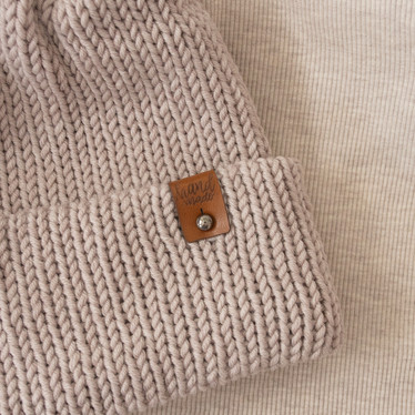 Ompelumerkki Niitillä: Handmade taitettava, ruskea