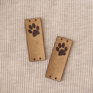 Ompelumerkki: Tassu, beige