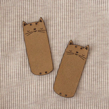 Ompelumerkki: Kissa, beige