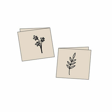 Ompelumerkit: Flower Twig, Combi Pack 10kpl