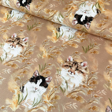 Trikoo: Kissa-kamut, beige