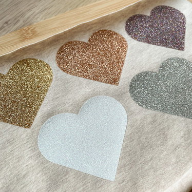 Silityskalvo: Siser Glitter, Eri värejä