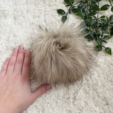 Keinokarvatupsu puuvillanauhoilla, XL, tummanruskea