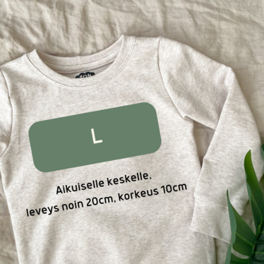 Silityskuva omalla tekstillä - Eri fontteja ja värejä