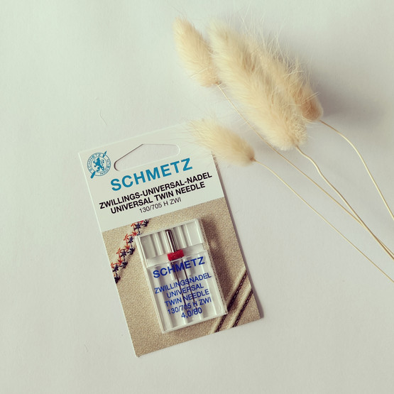 Schmetz -kaksoisneula 4mm universal-