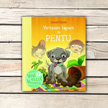 Virtasten lapset ja pentu – kuvakirja