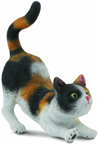 CollectA 88491 Kissa, kolmivärinen venyttelevä – 