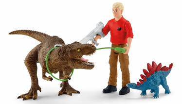 Schleich 41465 Tyrannosaurus Rexin hyökkäys