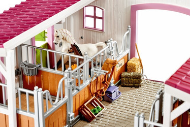 Schleich 42344 Hevostalli tarvikkeineen, valk.