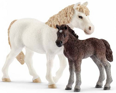 Schleich 42423 Dartmoorinponi, tamma ja varsa (H)