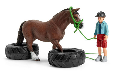 Schleich 42482 Poniagility, juoksukilpailu