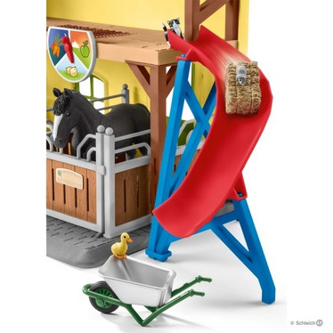 Schleich 42485 Hevostalli, keltainen