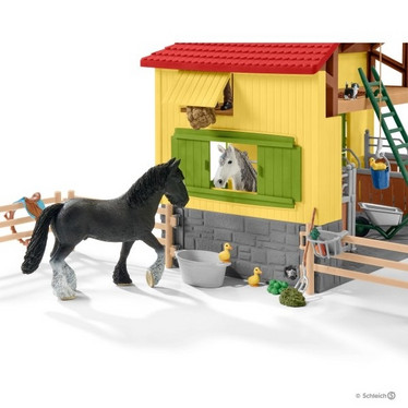 Schleich 42485 Hevostalli, keltainen