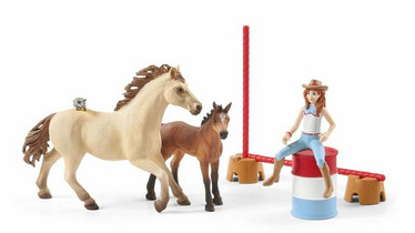 Schleich 72157 Lännenratsukko, varsa ja esteet
