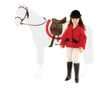 Breyer 61052 Chelsea, ratsastaja, satula, suitset