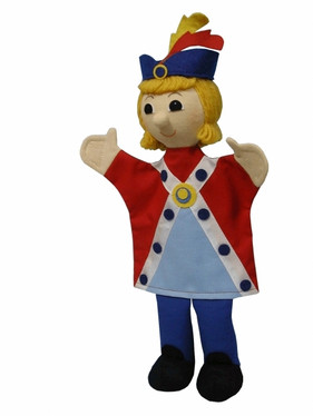 Käsinukke 26138a Prinssi, puna-sini-valko