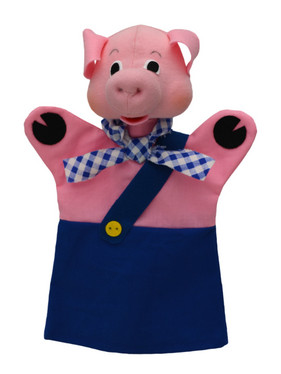 Käsinukke 22652a Possu, sininen