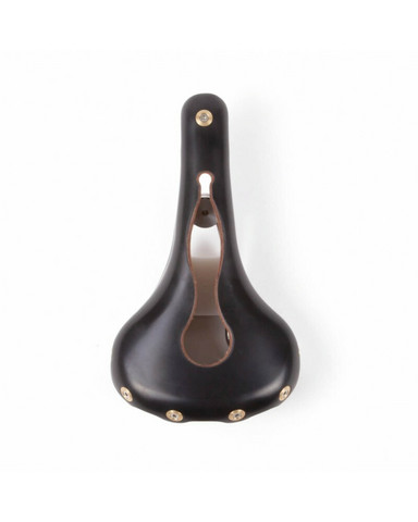 Leather Saddle Aravis Open Black