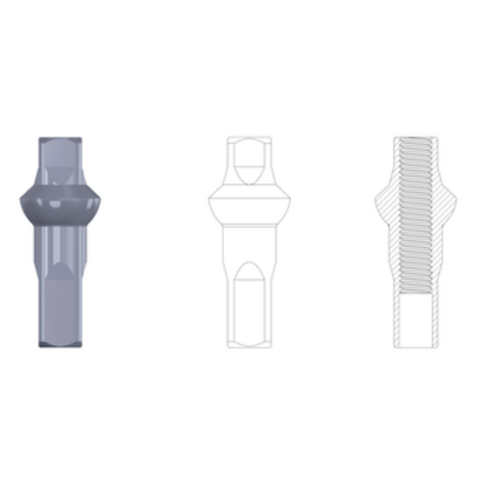 Sapim Nippeli 14G - messinki Double Square - musta