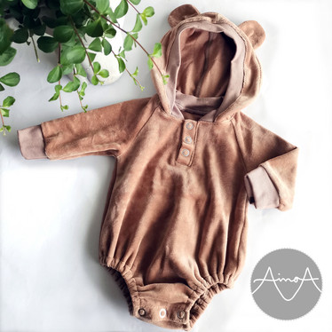 Paperikaava: Metsän väki romper, koot 56-98cm