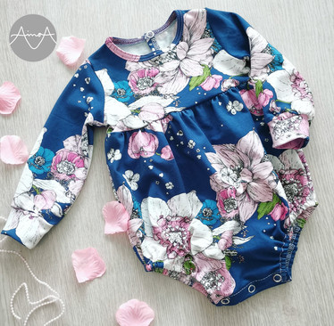 Paperikaava: Pulla romper, koot 56-98cm