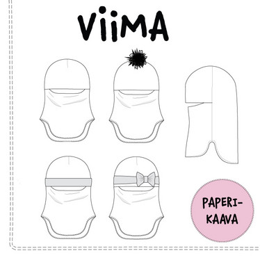 Paperikaava: Viima kypärälakki, koot 48-59cm