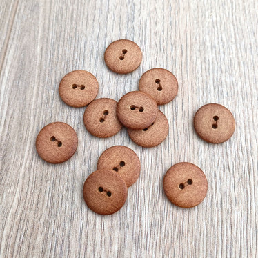 Puunvärinen nappi, 23mm