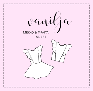 Vanilja paita ja mekko, paperikaava