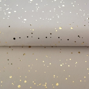 Trikoo: Gold sparkles, Vaalea beige