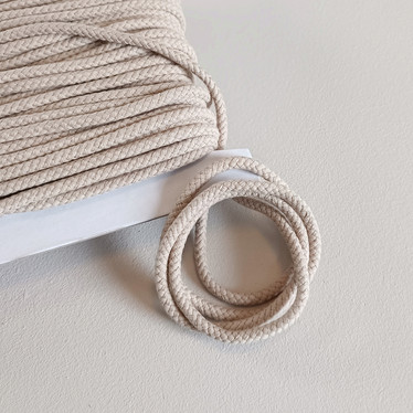 Puuvillanyöri, Beige 5mm