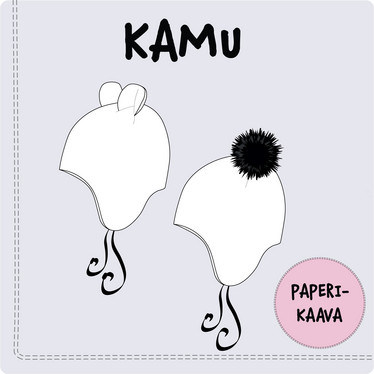 Paperikaava: Kamu korvaläpällinen pipo 36-54cm