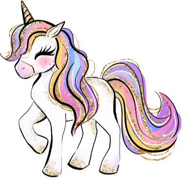 Silityskuva: Glitter Unicorn