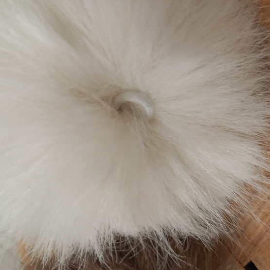 Keinokarvatupsu 8 cm, Valkoinen