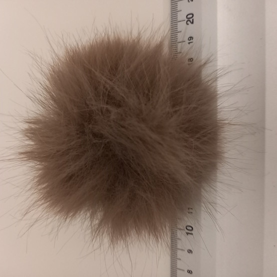 Keinokarvatupsu 8 cm, Ruskea