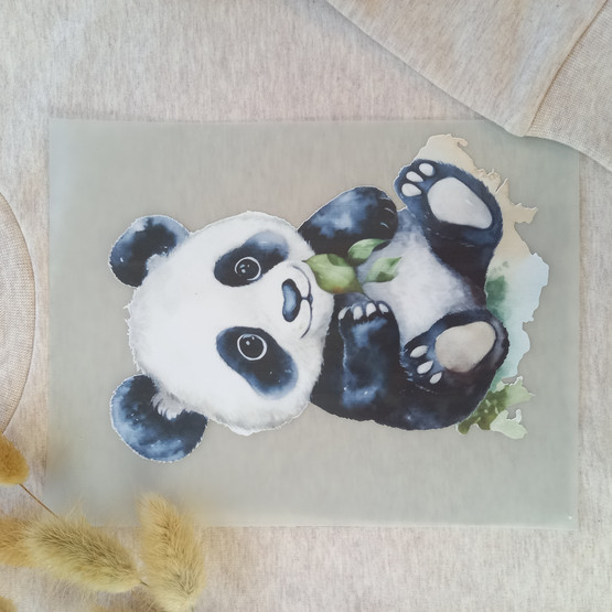Värillinen silityskuva : Panda