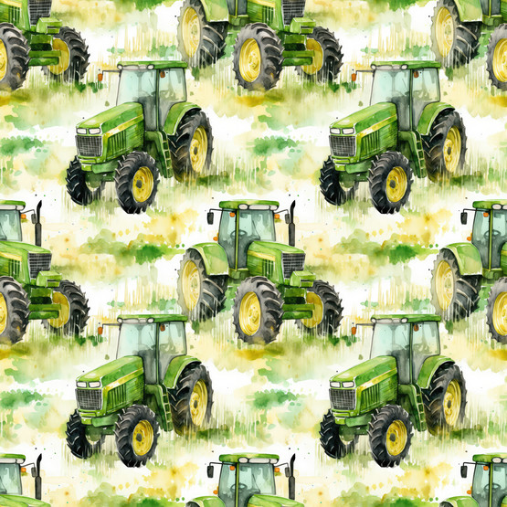 Traktori vihreä, trikoo