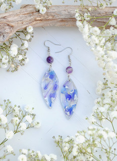Violetit & siniset kukat -korvakorut