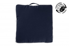 Istuintyyny tereellä ja kahvalla 40x40x5 cm tummansininen