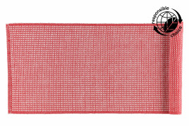 Kaitaliina Tähkä punainen 33x120 cm kierrätyspuuvillaa