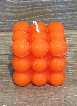 Kuplakynttilä mehiläisvahaa oranssi