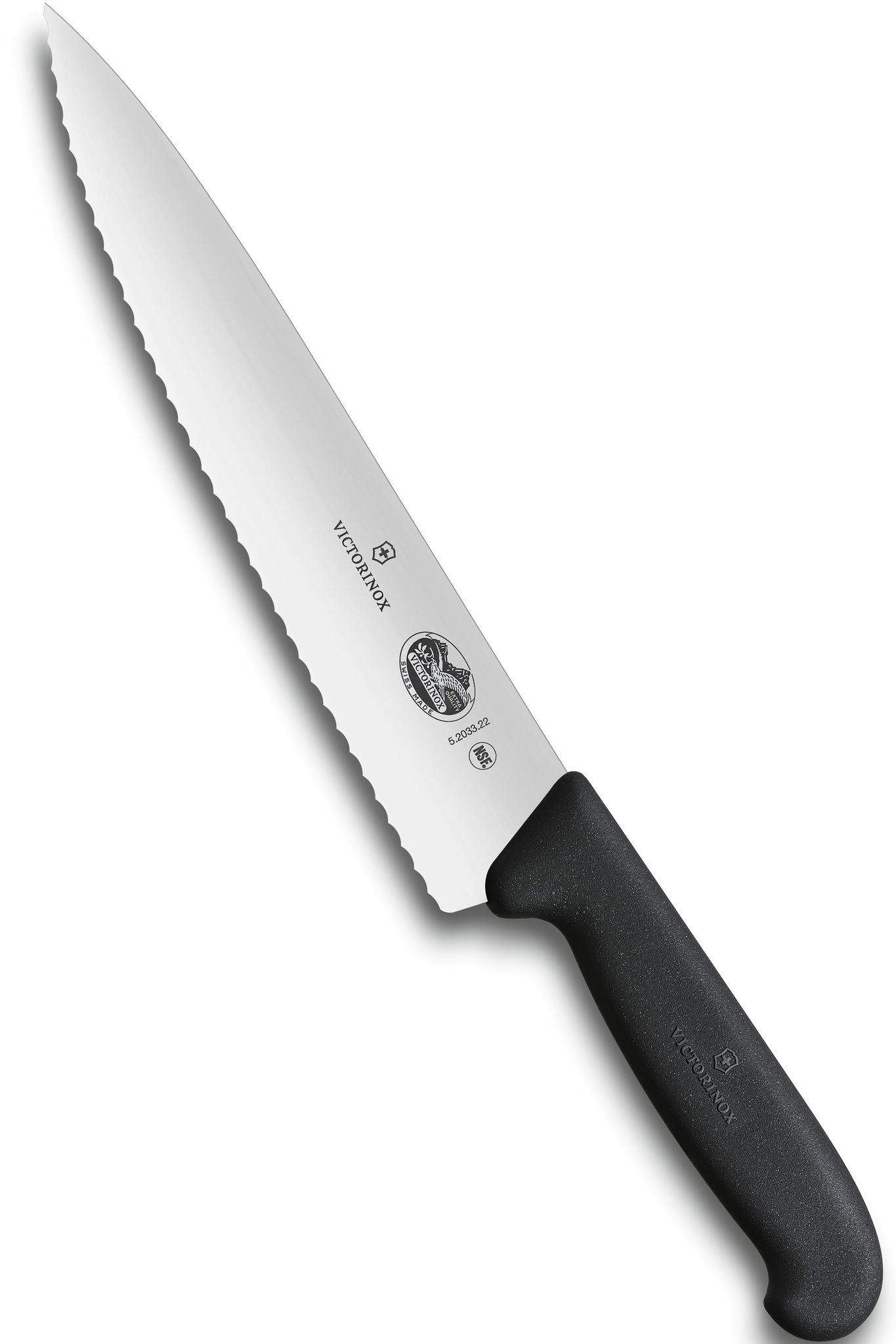 Victorinox Cutlery 12-Inch Chef's Knife/Slicer, Black Fibrox Handle (47522)