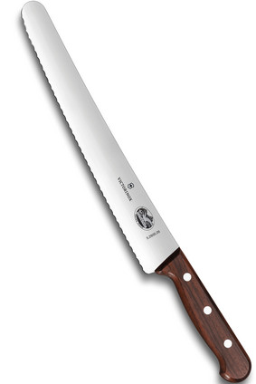 Victorinox Pastry Knife Serrated, 26 cm Wood Handle